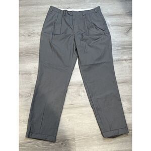 Ralph Ralph Lauren RRL 36 X 32 Gray‎ Check Pleated Cuffed Mens Dress Pants